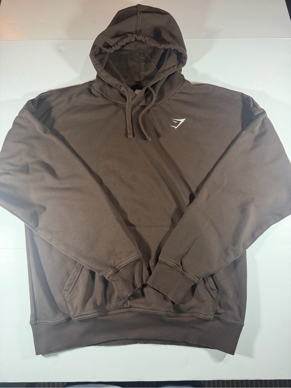 Gymshark Brown Pullover Hoodie with Subtle Logo